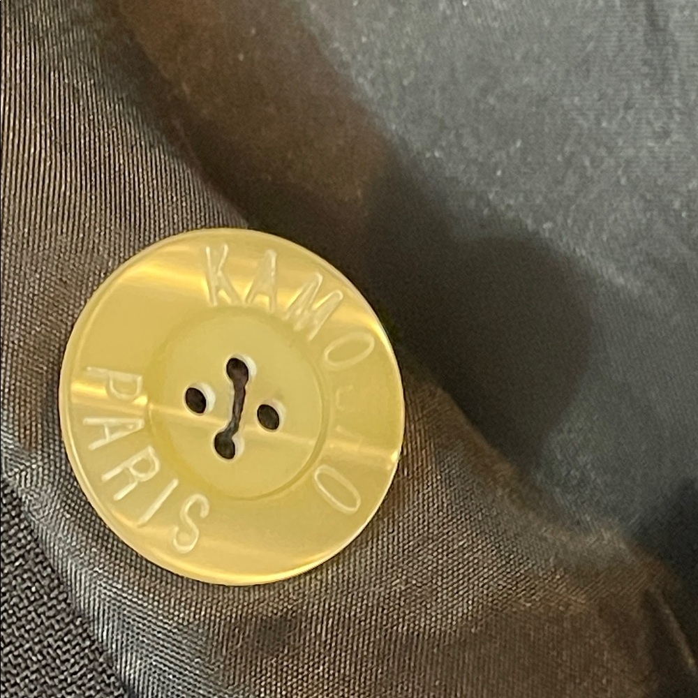 Marina Sitbon For Kamasho Paris Black Double-Breasted Jacket Medusa Buttons 42 - Picture 6 of 12